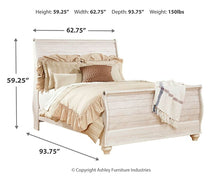 Load image into Gallery viewer, Willowton  Sleigh Bed With Dresser
