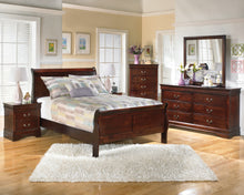 Load image into Gallery viewer, Alisdair Queen Sleigh Bed with Mirrored Dresser

