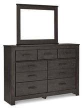 Load image into Gallery viewer, Brinxton Queen Panel Bed with Mirrored Dresser, Chest and 2 Nightstands
