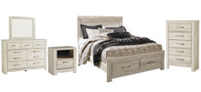 Load image into Gallery viewer, Bellaby  Platform Bed With 2 Storage Drawers With Mirrored Dresser, Chest And Nightstand

