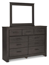 Load image into Gallery viewer, Brinxton Full Panel Bed with Mirrored Dresser and Chest
