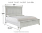 Kanwyn Queen Panel Bed with Storage with Mirrored Dresser and 2 Nightstands