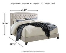 Load image into Gallery viewer, Jerary Queen Upholstered Bed with Mattress
