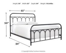 Load image into Gallery viewer, Nashburg Queen Metal Bed with Mattress

