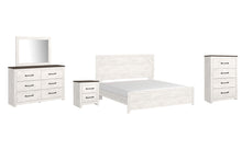 Load image into Gallery viewer, Gerridan King Panel Bed with Mirrored Dresser, Chest and Nightstand
