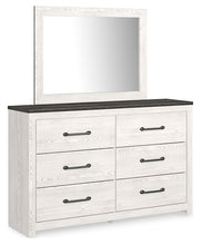 Load image into Gallery viewer, Gerridan Queen Panel Bed with Mirrored Dresser and Chest
