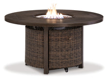 Load image into Gallery viewer, Paradise Trail Outdoor Sofa and 2 Lounge Chairs with Fire Pit Table

