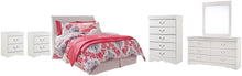 Load image into Gallery viewer, Anarasia Full Sleigh Headboard with Mirrored Dresser, Chest and 2 Nightstands
