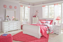 Load image into Gallery viewer, Anarasia Full Sleigh Headboard with Mirrored Dresser, Chest and 2 Nightstands
