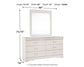 Anarasia Twin Sleigh Bed with Mirrored Dresser and Chest