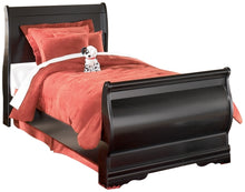 Load image into Gallery viewer, Huey Vineyard Twin Sleigh Bed with Mirrored Dresser
