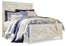 Load image into Gallery viewer, Bellaby Queen Crossbuck Panel Bed with 2 Nightstands
