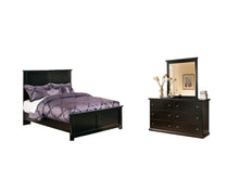Load image into Gallery viewer, Maribel Queen Panel Bed with Mirrored Dresser
