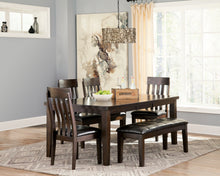 Load image into Gallery viewer, Haddigan Dining Table and 4 Chairs and Bench
