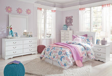 Load image into Gallery viewer, Anarasia Twin Sleigh Headboard with Mirrored Dresser, Chest and Nightstand
