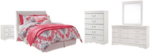 Load image into Gallery viewer, Anarasia Full Sleigh Headboard with Mirrored Dresser, Chest and Nightstand

