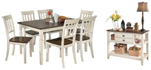 Load image into Gallery viewer, Whitesburg Dining Table and 6 Chairs with Storage
