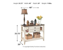 Load image into Gallery viewer, Whitesburg Dining Table and 6 Chairs with Storage
