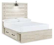 Load image into Gallery viewer, Cambeck Full Panel Bed with 4 Storage Drawers with Mirrored Dresser and Chest
