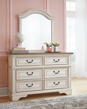 Load image into Gallery viewer, Realyn Twin Panel Bed with Mirrored Dresser
