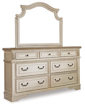 Load image into Gallery viewer, Realyn Queen Sleigh Bed with Mirrored Dresser
