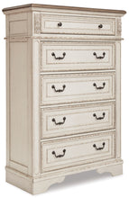 Load image into Gallery viewer, Realyn King Sleigh Bed with Mirrored Dresser and Chest

