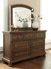 Load image into Gallery viewer, Flynnter Queen Panel Bed with Mirrored Dresser and Chest
