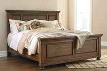 Load image into Gallery viewer, Flynnter Queen Panel Bed with Mirrored Dresser and Chest
