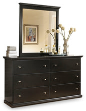 Load image into Gallery viewer, Maribel Queen/Full Panel Headboard with Mirrored Dresser and Chest
