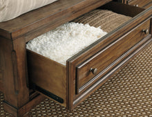Load image into Gallery viewer, Flynnter Queen Sleigh Bed with 2 Storage Drawers with Mirrored Dresser and Chest
