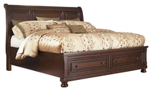 Load image into Gallery viewer, Porter  Sleigh Bed With Mirrored Dresser
