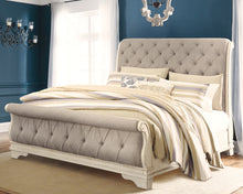 Load image into Gallery viewer, Realyn Queen Sleigh Bed with Mirrored Dresser
