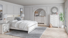 Load image into Gallery viewer, Altyra King Bookcase Headboard with Mirrored Dresser

