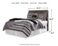 Derekson Full Panel Headboard with Mirrored Dresser