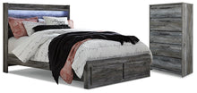 Load image into Gallery viewer, Baystorm King Panel Bed with 2 Storage Drawers and Chest
