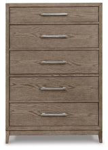 Load image into Gallery viewer, Chrestner Queen Panel Bed with Mirrored Dresser and Chest
