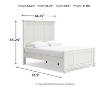 Load image into Gallery viewer, Grantoni Queen Panel Bed with Mirrored Dresser

