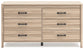 Battelle Six Drawer Dresser