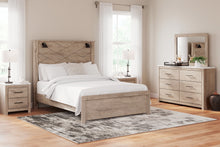 Load image into Gallery viewer, Senniberg Queen Panel Bed with Mirrored Dresser

