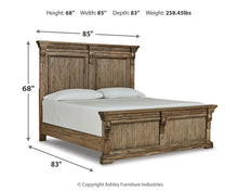 Load image into Gallery viewer, Markenburg California King Panel Bed with Mirrored Dresser
