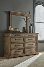 Load image into Gallery viewer, Markenburg California King Panel Bed with Mirrored Dresser
