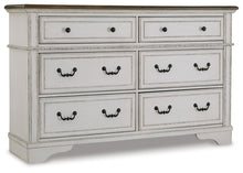 Load image into Gallery viewer, Brollyn King Upholstered Panel Bed with Dresser
