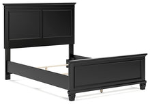 Load image into Gallery viewer, Lanolee Full Panel Bed with Mirrored Dresser, Chest and 2 Nightstands
