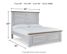 Load image into Gallery viewer, Haven Bay King Panel Bed with Mirrored Dresser

