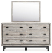 Load image into Gallery viewer, Vessalli Queen Panel Bed with Mirrored Dresser, Chest and 2 Nightstands
