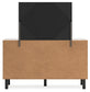 Vessalli Queen Panel Bed with Mirrored Dresser and Chest