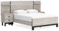 Vessalli Queen Panel Bed with Mirrored Dresser and Chest