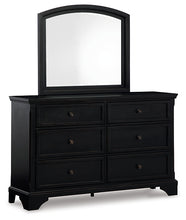 Load image into Gallery viewer, Chylanta Queen Sleigh Bed with Mirrored Dresser
