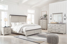 Load image into Gallery viewer, Darborn California King Panel Bed with Mirrored Dresser, Chest and 2 Nightstands

