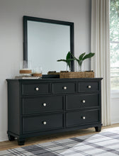 Load image into Gallery viewer, Lanolee King Panel Bed with Mirrored Dresser, Chest and 2 Nightstands
